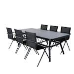 Matgrupp Venture Home Vyn med 6 Anve Matstolar