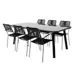 Matgrupp Venture Home Peoria med 6 Leon Matstolar