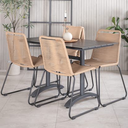 Matgrupp Venture Home Denver med 4 Lindos Stolar