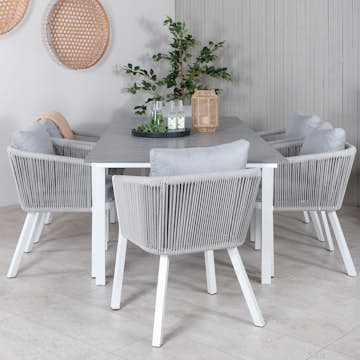 Matgrupp Venture Home Lova med 6 Virya Matstolar