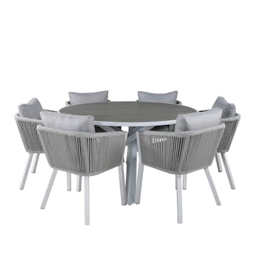 Matgrupp Venture Home Pincy med 6 Virya Matstolar