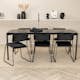 Matgrupp Venture Home Paris med 6 Kungshamn Stolar