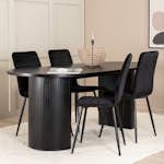 Matgrupp Venture Home Bianca med 4 Walerina Stolar Sammet