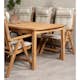 Matgrupp Venture Design Kenya 220x100 Teak med 6 Kenya Positionsfåtöljer