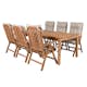 Matgrupp Venture Design Kenya 220x100 Teak med 6 Kenya Positionsfåtöljer