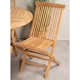 Matgrupp Venture Home Kenya Ø120 cm Teak med 4 Kenya Fällbara Stolar