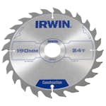 Sågklinga Irwin 190x30/20/16mm 24t 2,5mm