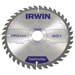 Sågklinga Irwin 190x30/20/16mm 40t 2,5mm