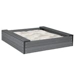 Sandlåda Nordic Play 120X120 cm Inkl. Nät och 240 Kg Sand