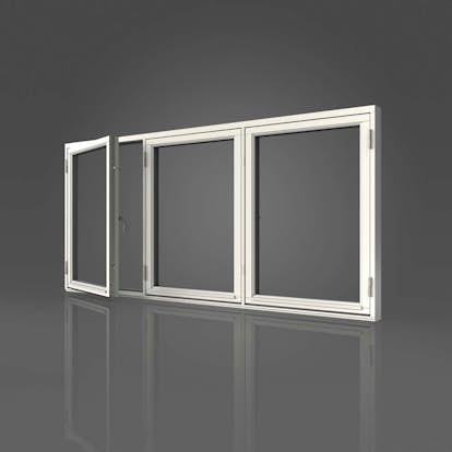 Sidohängt Fönster Elitfönster Original Trä 3-Luft