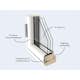 Sidohängt Fönster Outline 3-Glas Aluminium 2-Luft