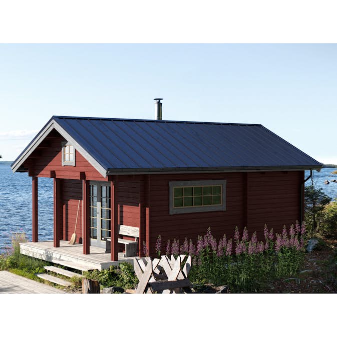 Attefallshus Baseco Sjöbonäs 30 m² Stuga med Loft