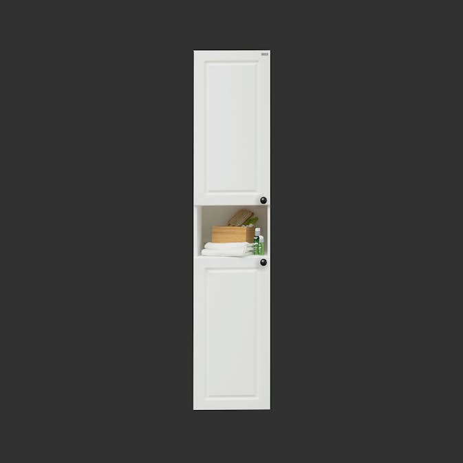 Högskåp 4AQUA Med 2 Luckor & Infräst Ram