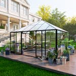 Växthus Metalcraft Gazebo 17,6m² Premium 4 mm Säkerhetsglas