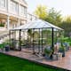 Växthus Metalcraft Gazebo 17,6m² Premium 4 mm Säkerhetsglas