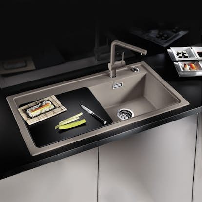 Skärbräda Blanco Härdat Svart Glas 365 x 460 mm