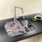 Skärbräda Blanco Silverfärgat Glas 435 x 240 mm