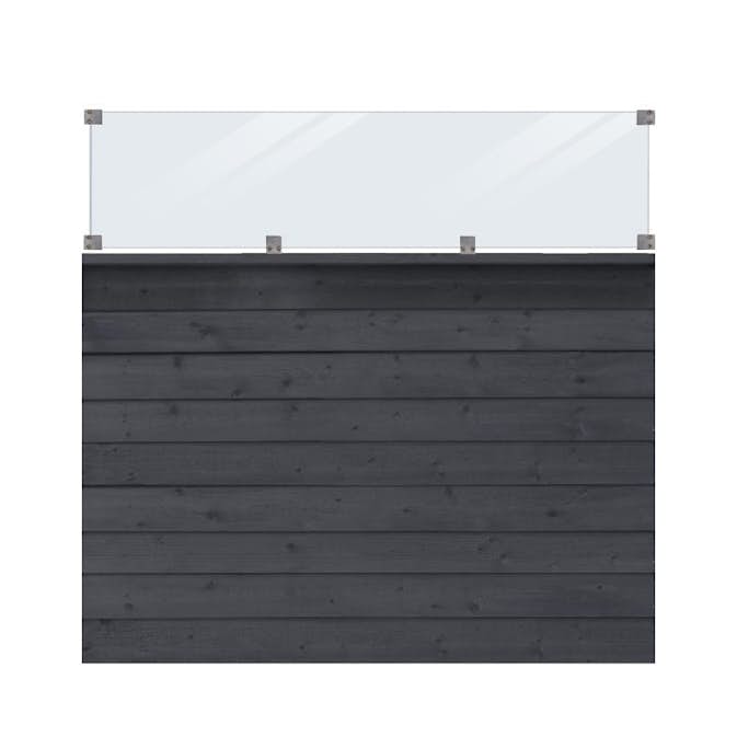 Skärm PLUS Klink med Glas 174x163