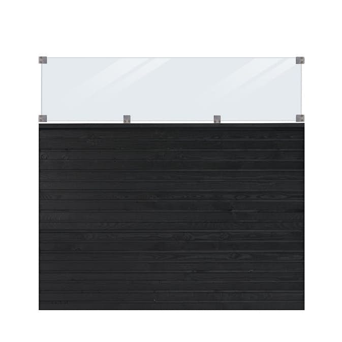 Skärm PLUS Plank med Glas 174x163