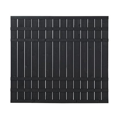 Skärm PLUS Rustik 180x158 cm Svart