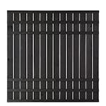 Skärm PLUS Rustik 180x180 cm Svart