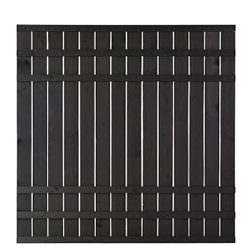 Skärm PLUS Rustik 180x180 cm Svart