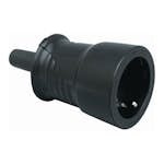 Skarvuttag Malmbergs med Jord IP44 Svart