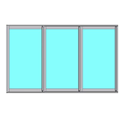 Skjutbart Fönsterparti Novoroom Energi 3-Delat