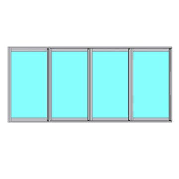 Skjutbart Fönsterparti Novoroom Energi 4-Delat