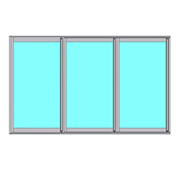 Skjutbart Fönsterparti Novoroom Original 3-Delat