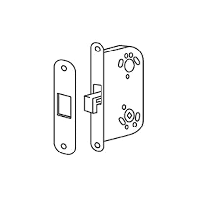 Skjutdörr Hakregellås Sveadörren