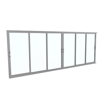 Skjutdörr Landskap Robust Året runt 3+3