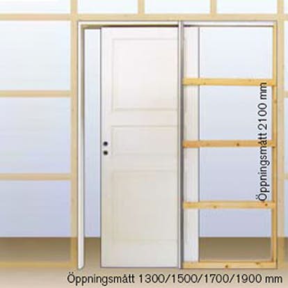 Skjutdörrskarm Br. Johansson Vit