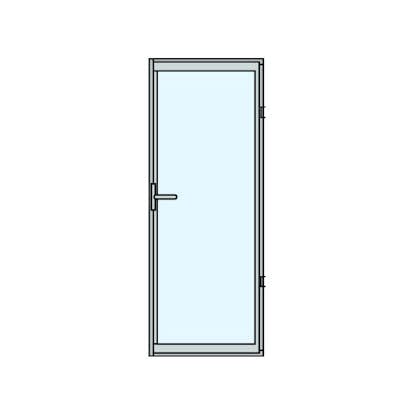 Slagdörr Halle Fasad 3-Glas