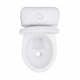Snålspolande Toalettstol Wostman EcoFlush 1 L med WC-stos