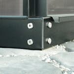 Stålsockel Vitavia Svart Galvaniserat Stål för Växthus 60mm, 0,9m²