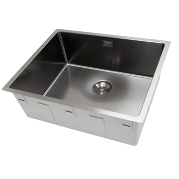 Enkelvask Strand Stainless SOLID med clips PVD Gun Metal