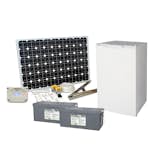 Solcellspaket Sunwind 200W med 12V kylskåp 116l