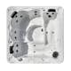 Utespa DenForm 52 White Sterling 28 Jets Spabad för 5 Personer