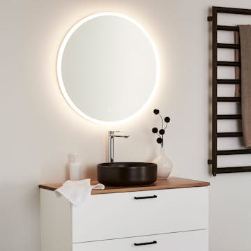 Spegel Hafa Store Rund LED