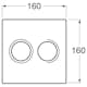 Spolknapp Gustavsberg till Triomont XS Duo Glas Pneumatisk