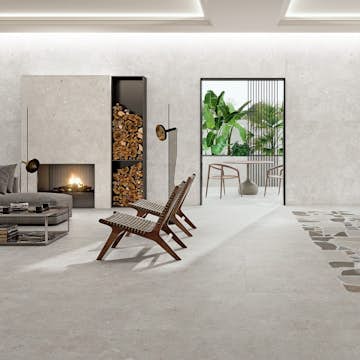 Klinker Glamstone White Matt 60x120 cm