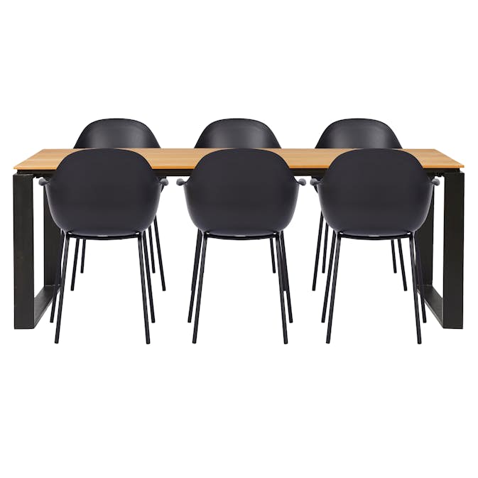 Matgrupp Comfort Garden Outfit 210 Teak med 6 My Stolar