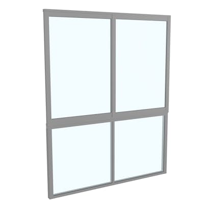 Skjutfönster med fast underdel Landskap Stadig Sommar 2-del