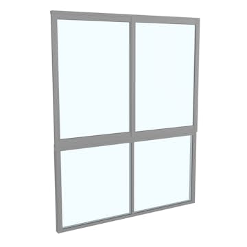 Skjutfönster med fast underdel Landskap Stadig Förlängd sommar 2-del