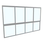 Skjutfönster med fast underdel Landskap Stadig Sommar 4-del