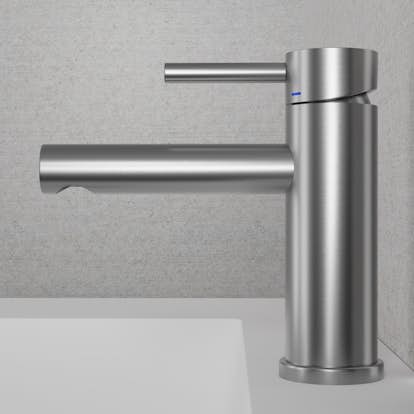 Tvättställsblandare Scandtap Steel Clear