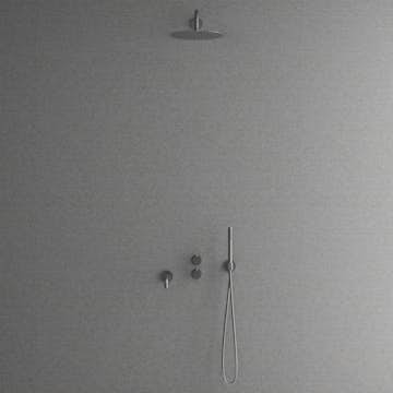 Takduschset Scandtap Steel Harmonized 3X för Inbyggnad