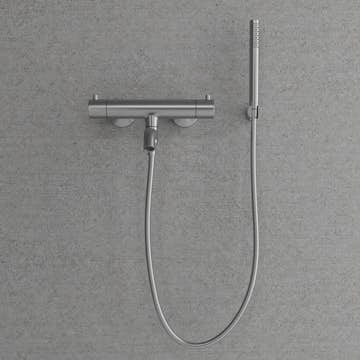 Badkarsblandare Scandtap Steel Pleasure 4 med Handdusch