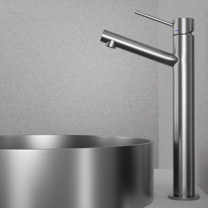 Tvättställsblandare Scandtap Steel Vector High